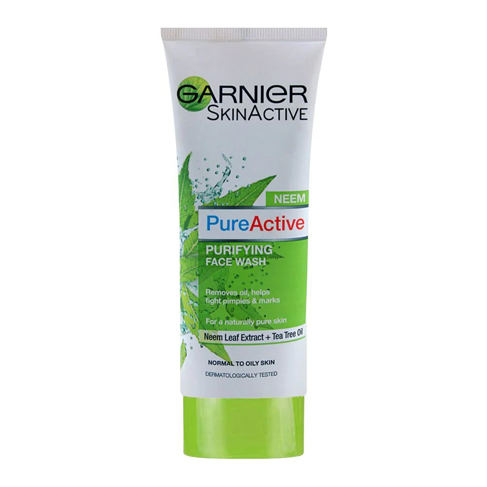 Garnier Skin Active Pure Active Neem Purifying Face Wash, For Normal To Oily Skin, 100ml