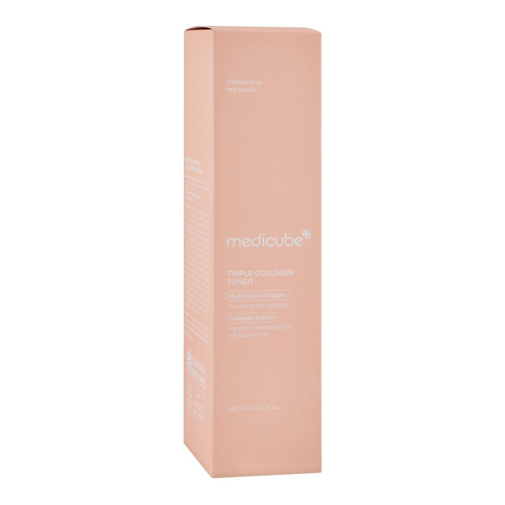 Medicube Triple Collagen Toner, Hydrolyzed Collagen + Atelocollagen, For All Types Of Skin, 140ml