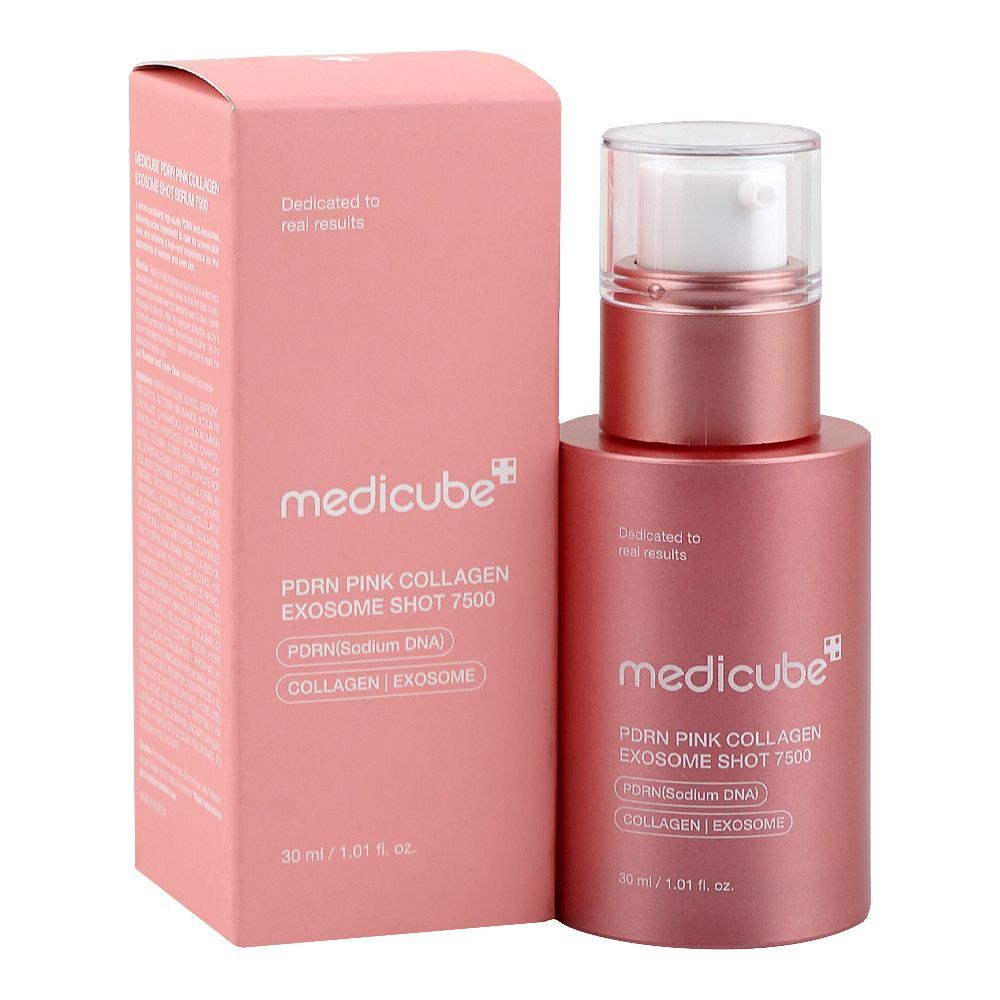 Medicube PDRN Pink Collagen Exosome Shot 7500 Serum, Glycerin, Niacinamide, For Dry Skin, 30ml