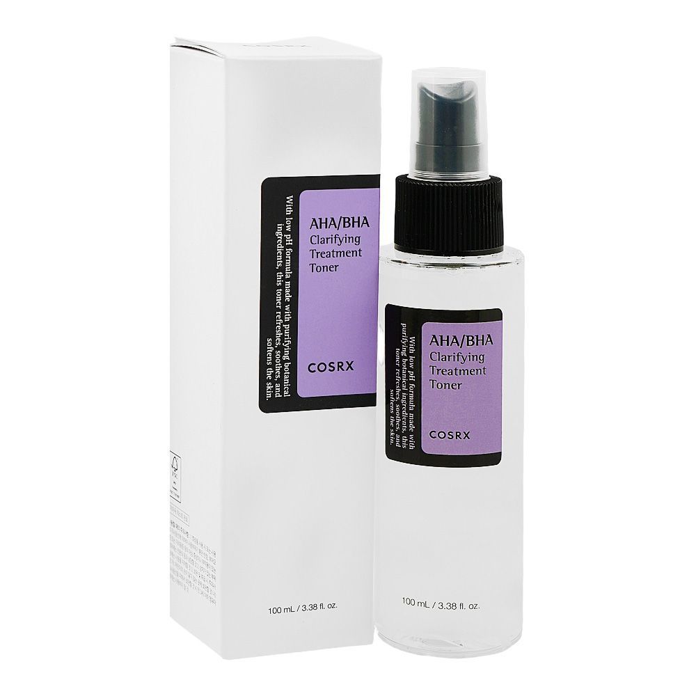 COSRX AHA/BHA Clarifying Treatment Toner, Glycolic Acid, For Smooth Skin, 100ml