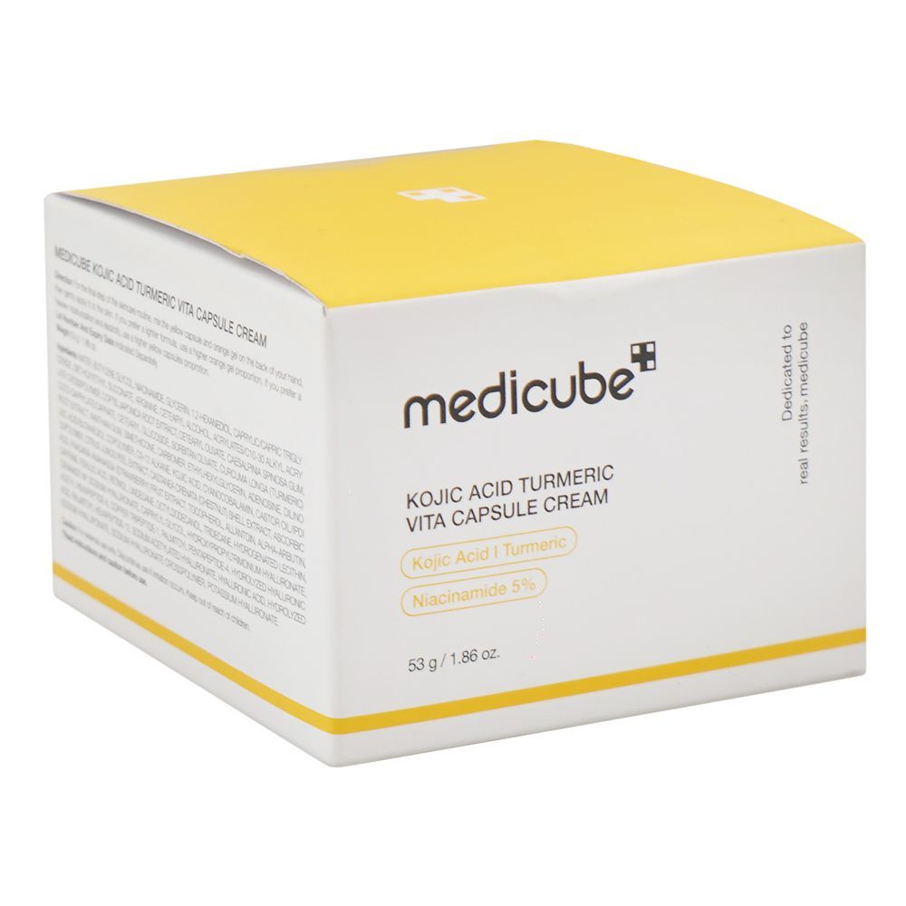 Medicube Kojic Acid Turmeric Vita Capsule Cream, Niacinamide, Kojic Acid, For Dull Skin, 53g