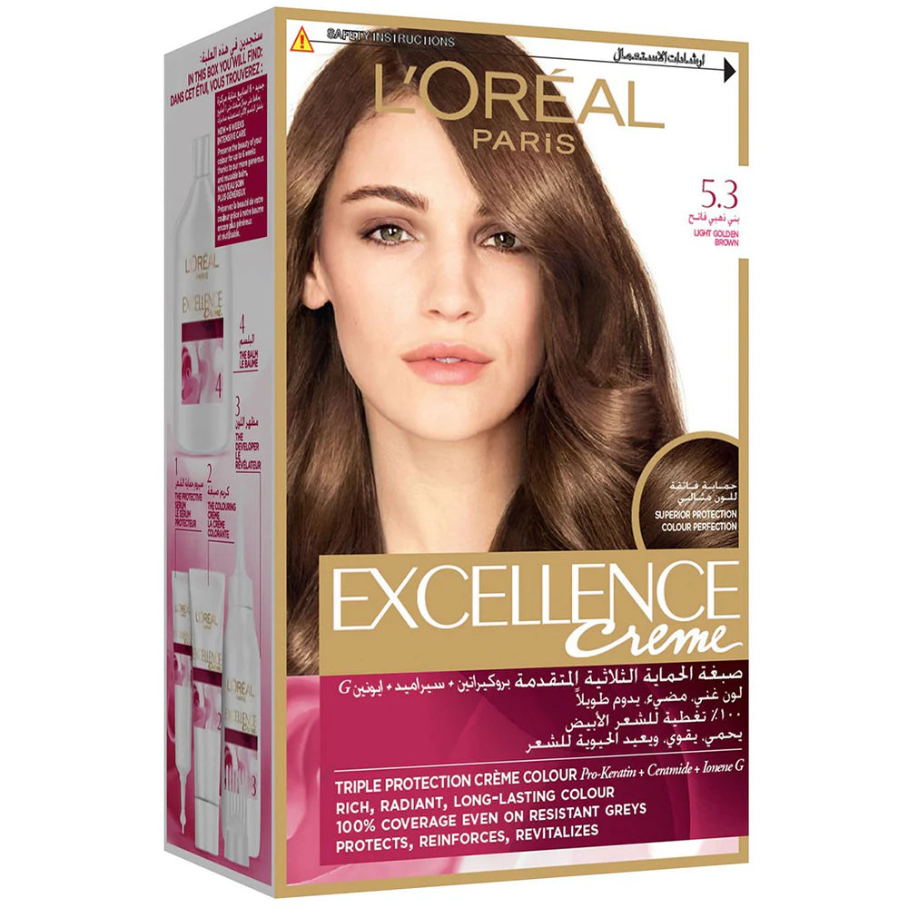 L'Oreal Excellence Creme 5.3 Light Golden Brown