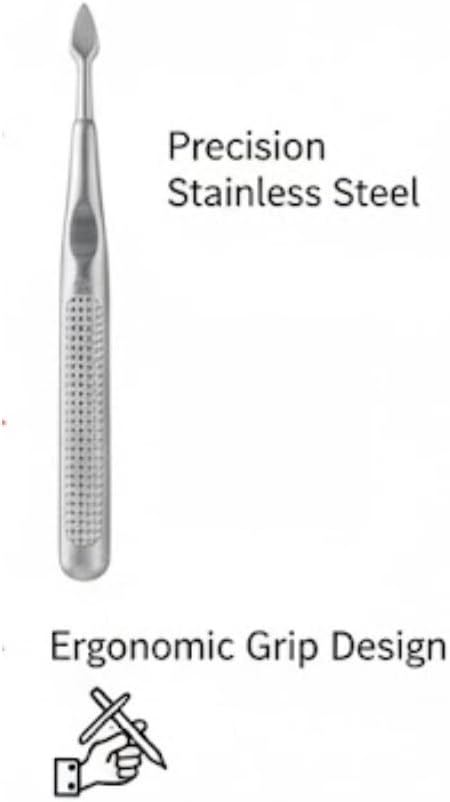 Color Studio Professional Eyeliner Brush, Synthetic Bristles, Silver Handle with Brown Tip, 15 cm Length, Tapered Design