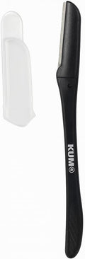KUM Sharp Eyebrow Razor with Protective Cap – Precision Trimmer for Eyebrows, Facial Hair & Fine Detailing – Made in Germany
