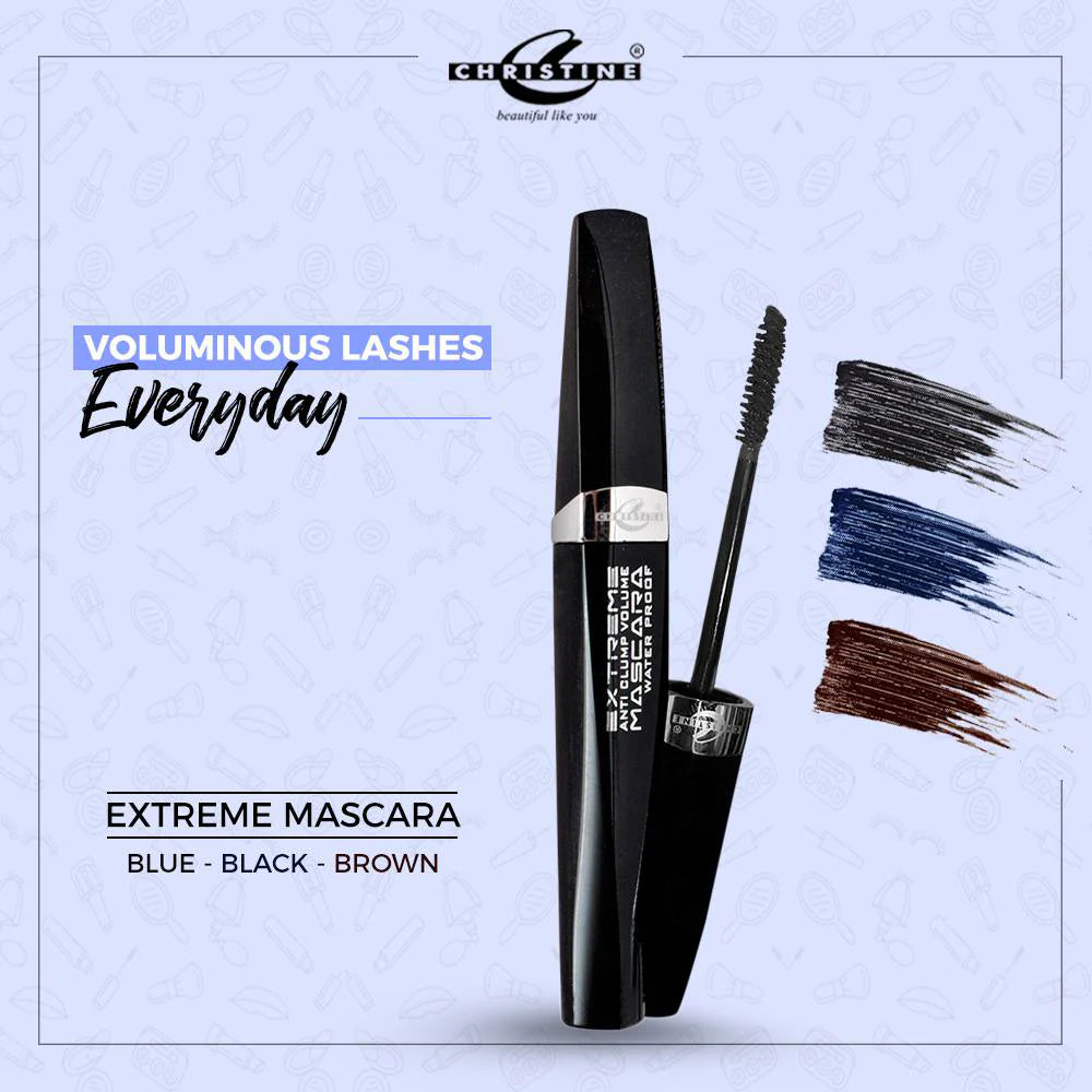 Christine Waterproof Extreme Mascara - Brown