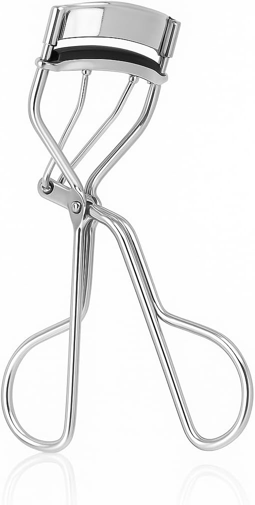 KUM Germany Professional Stainless Steel Eye Lash Curler with Soft Silicone Pads, Durable Design for Natural Long Lasting Curl, Vegan Beauty Tool