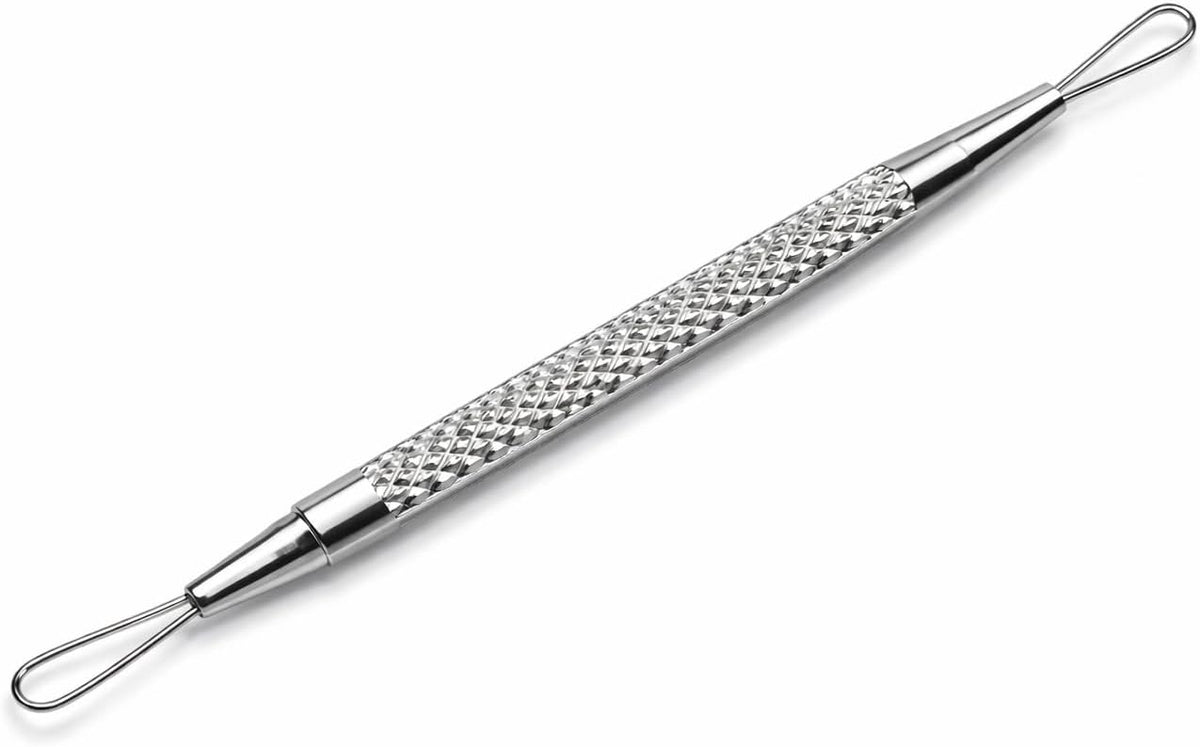 Color Studio Professional Stainless Steel Double-Ended Blackhead Remover Tool | Professional Beauty Tool by KUM Germany