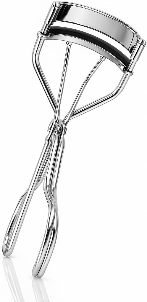 KUM Germany Professional Stainless Steel Eye Lash Curler with Soft Silicone Pads, Durable Design for Natural Long Lasting Curl, Vegan Beauty Tool