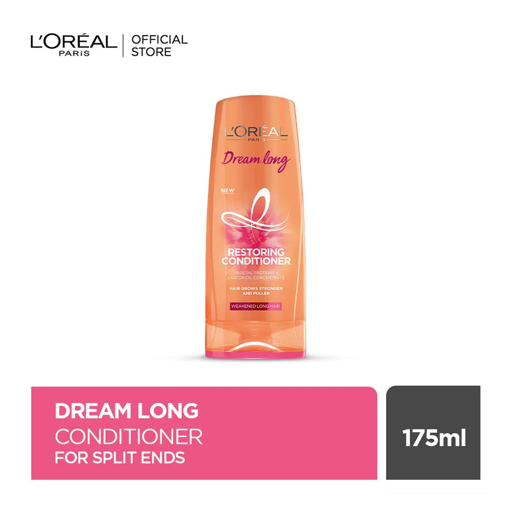 L'Oreal Paris Dream Long Keratin Straight Conditioner, Weakened Long Hair, 175ml