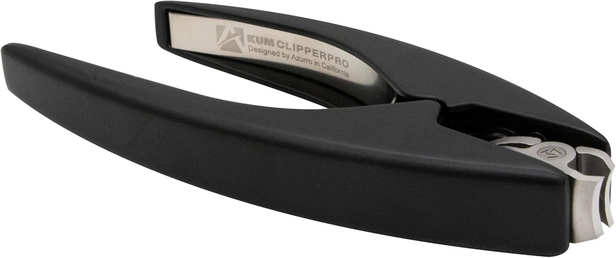 KUM MT0305 - Ergonomic Nail Clippers Clipper Pro for Fingernails, 180° Rotating Blades, Made of Stainless Steel