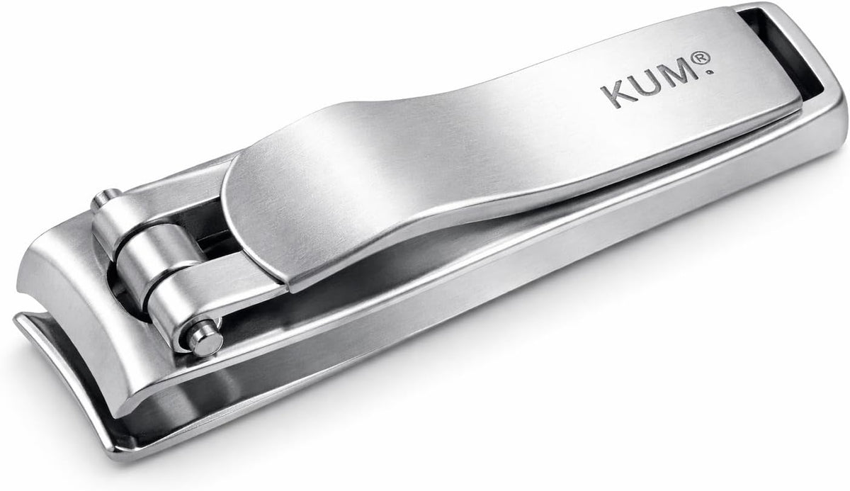 KUM® Folding Nail Clipper | Stainless Steel Compact Nail Cutter | Precision Sharp Blades | Portable Travel-Friendly Manicure Tool by KUM Germany