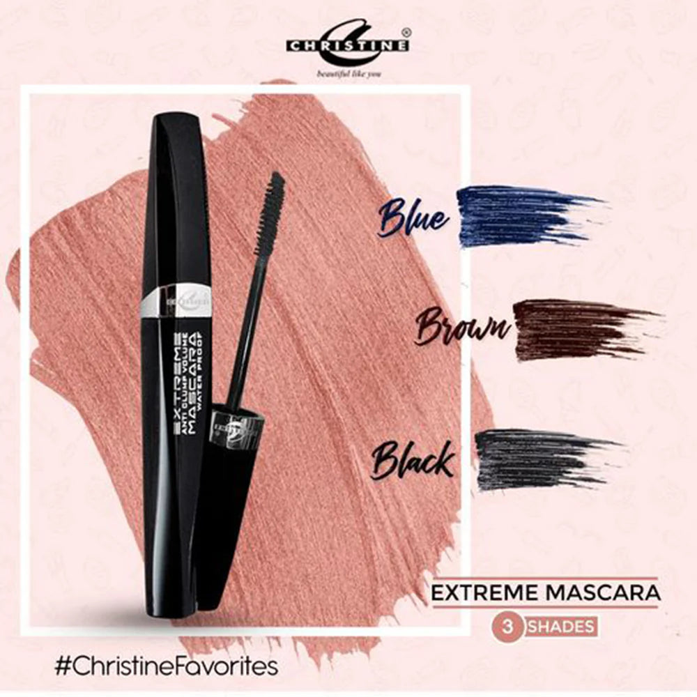 Christine Waterproof Extreme Mascara - Black