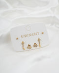 Women's 3Pcs Ear Top Set