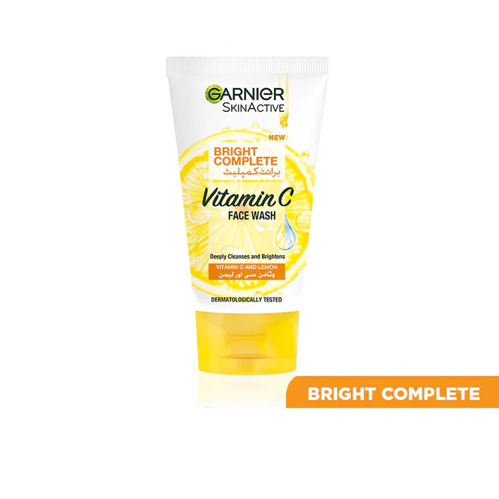 Garnier Skin Active Bright Complete Vitamin C Face Wash, 100ml