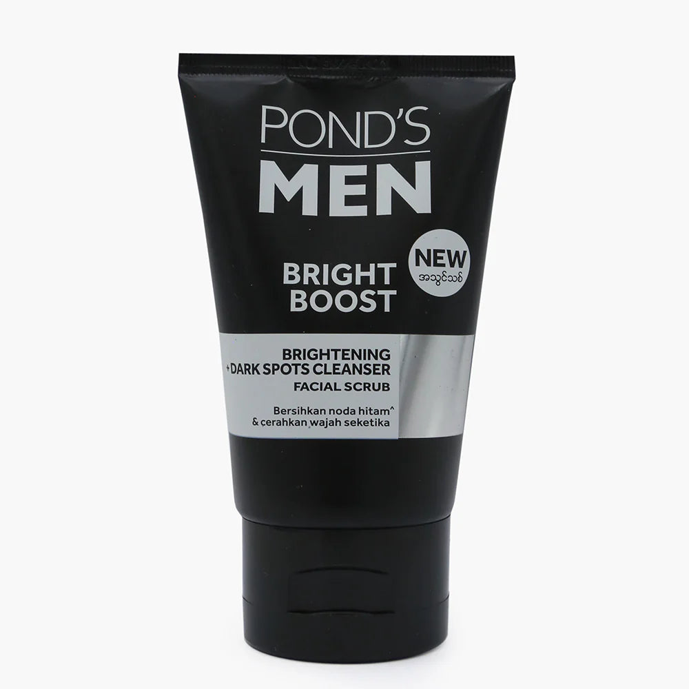 Pond's Men Bright Boost Brightening+Dark Spots Cleanser Facial Scrub - 100g