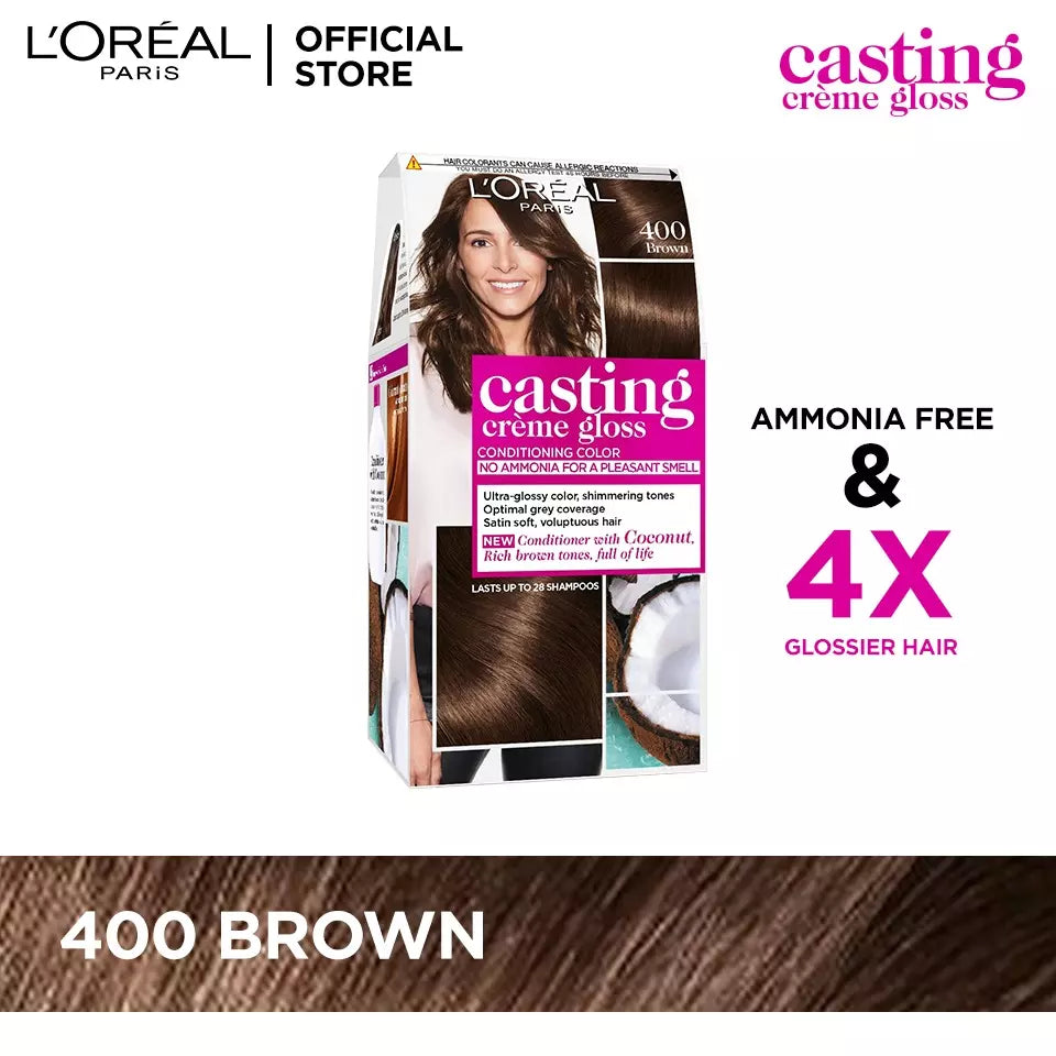 L'Oreal Paris Casting Creme Gloss-400 Dark Brown