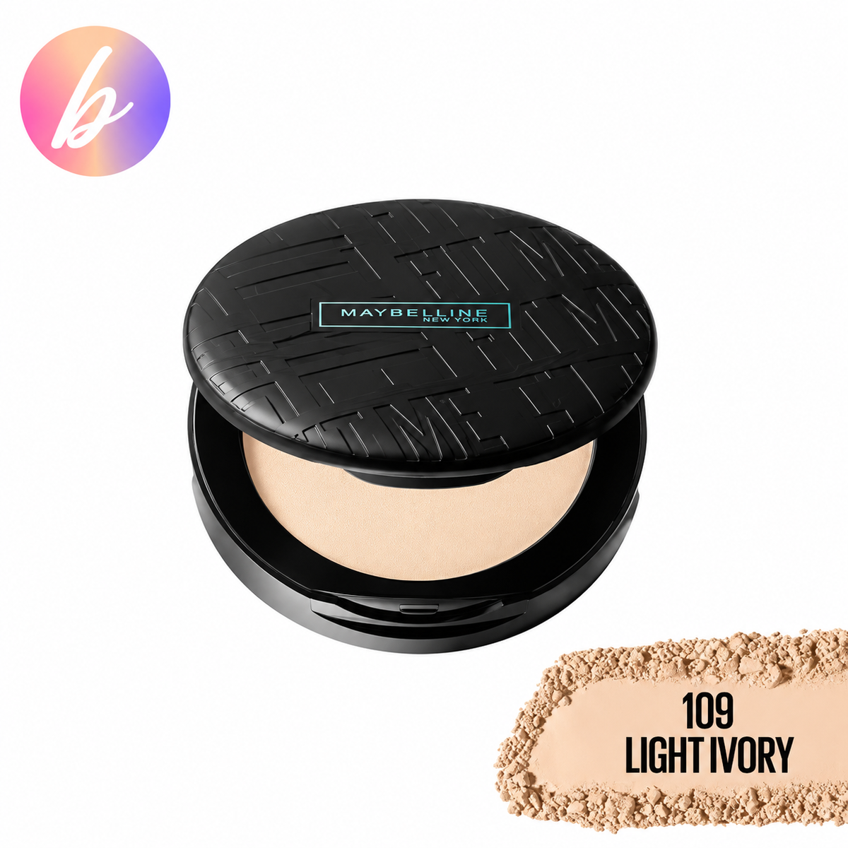 Maybelline New York Fit Me Matte & Poreless Compact Powder - 109 Light Ivory