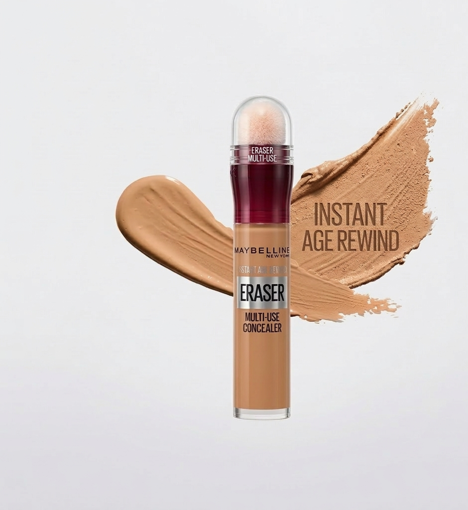 Maybelline New York Instant Age Rewind Eraser Dark Circles Concealer, 130 Medium