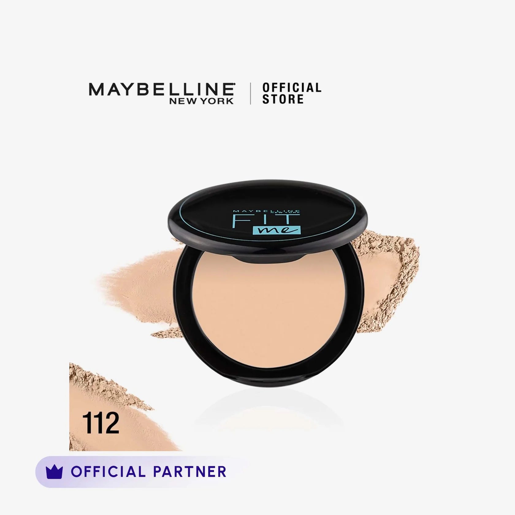 Maybelline New York Fit Me Matte+Poreless Powder, 112 Natural Ivory