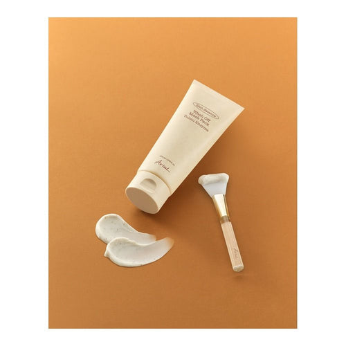 Ariul Skin Balance Wash Off Mask Pack Yulmu Enzyme + Pack Brush, Vitamin E & Hyaluronic Acid, For Dry & Sensitive Skin, 200ml