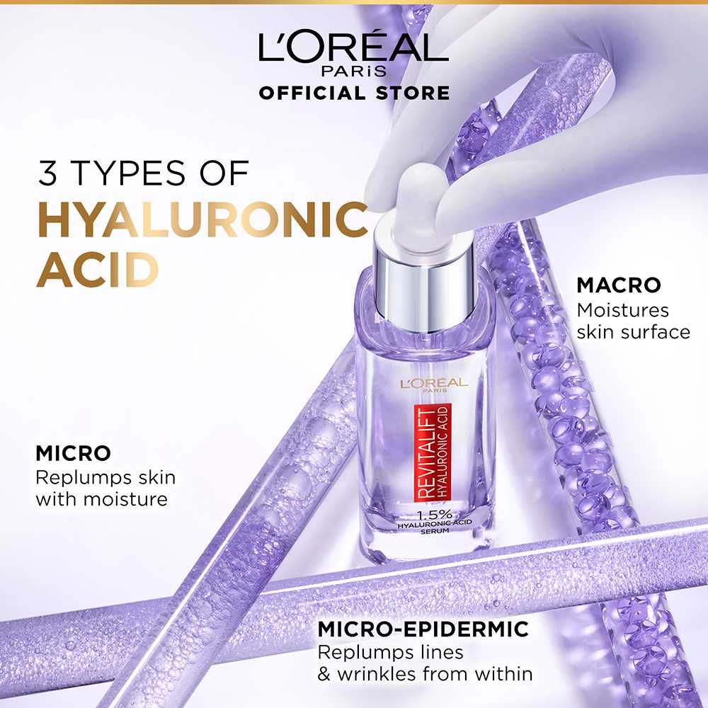 L'Oreal Paris Revitalift Hyaluronic Acid Serum, 15ml