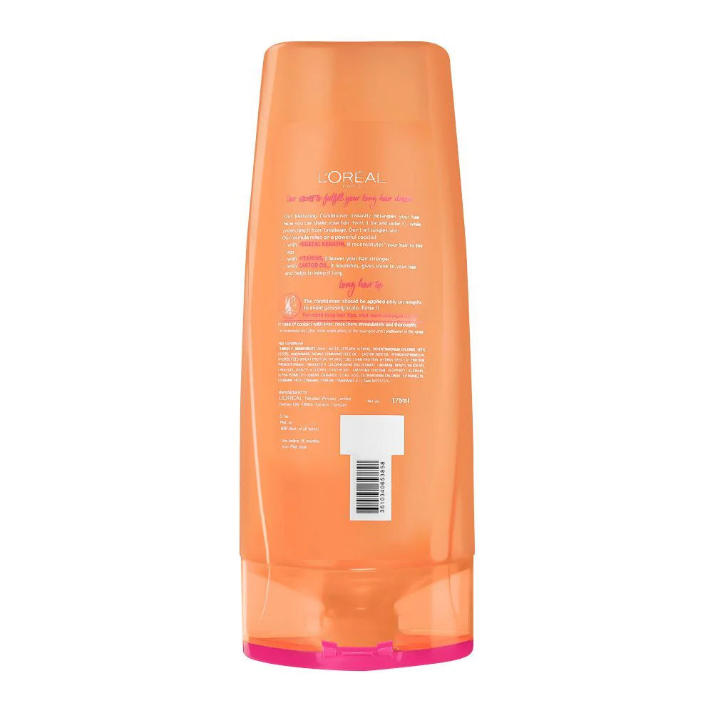 L'Oreal Paris Dream Long Keratin Straight Conditioner, Weakened Long Hair, 175ml
